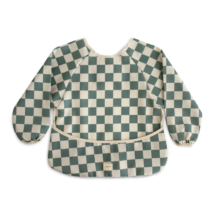 Mushie long sleeve baby bib