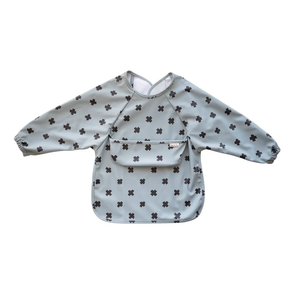 Baby long-sleeve bib for bigger toddlers