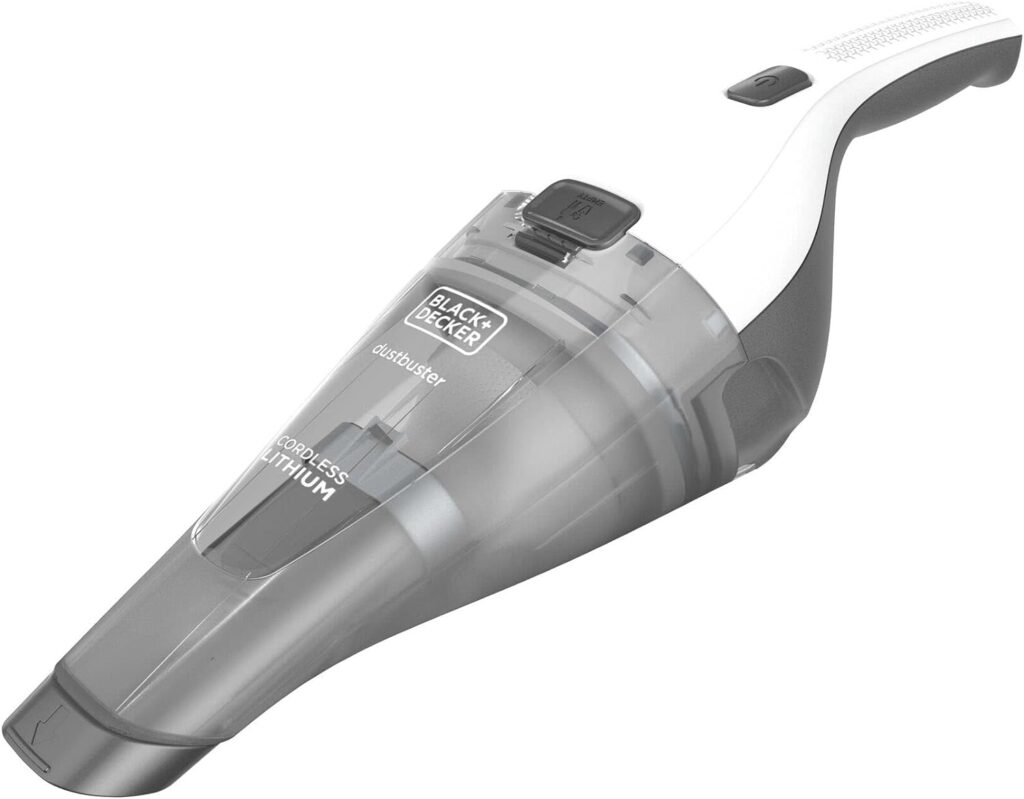 Black + Decker handheld vacuum for baby messes